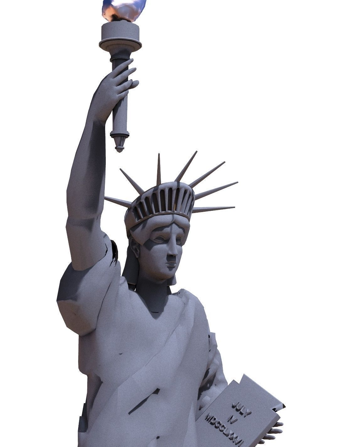 statue of liberty 3D Model MAX 3DS STL