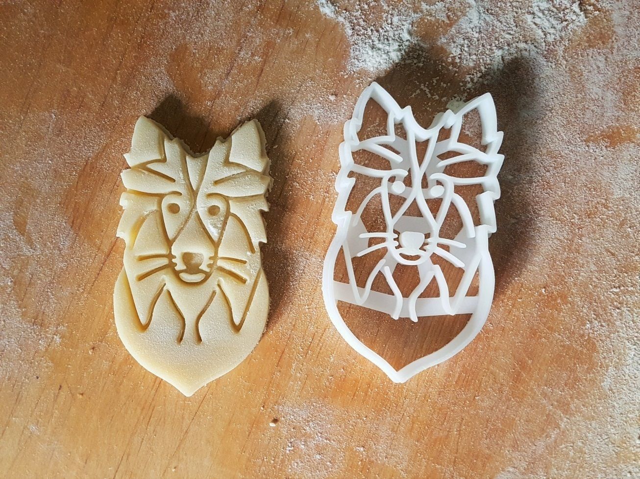 Collie dog cookie cutter version 1