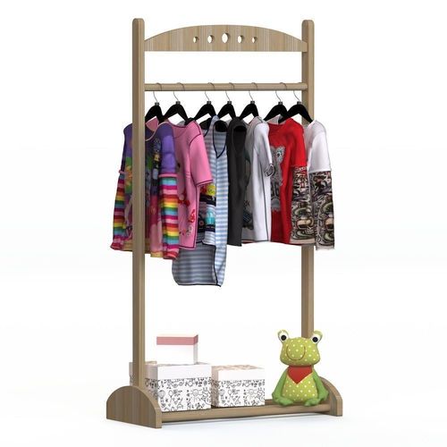Clothes racks baby clothes bright print 3D model CGTrader