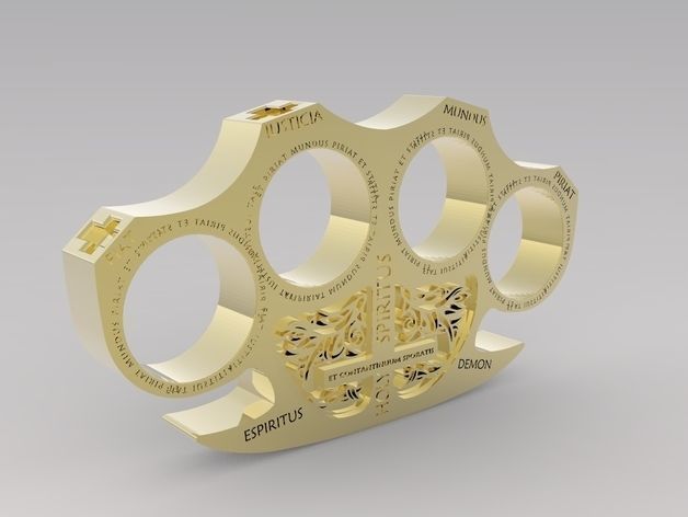 3D print model Holy Brass Knuckles | CGTrader