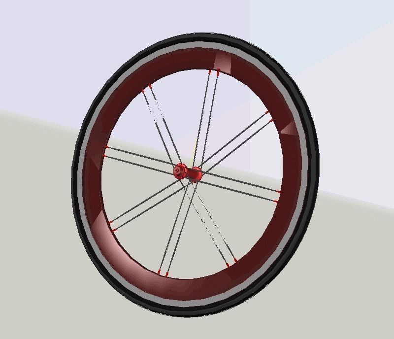 3D model Road Bike Wheel Aero ALU CGTrader