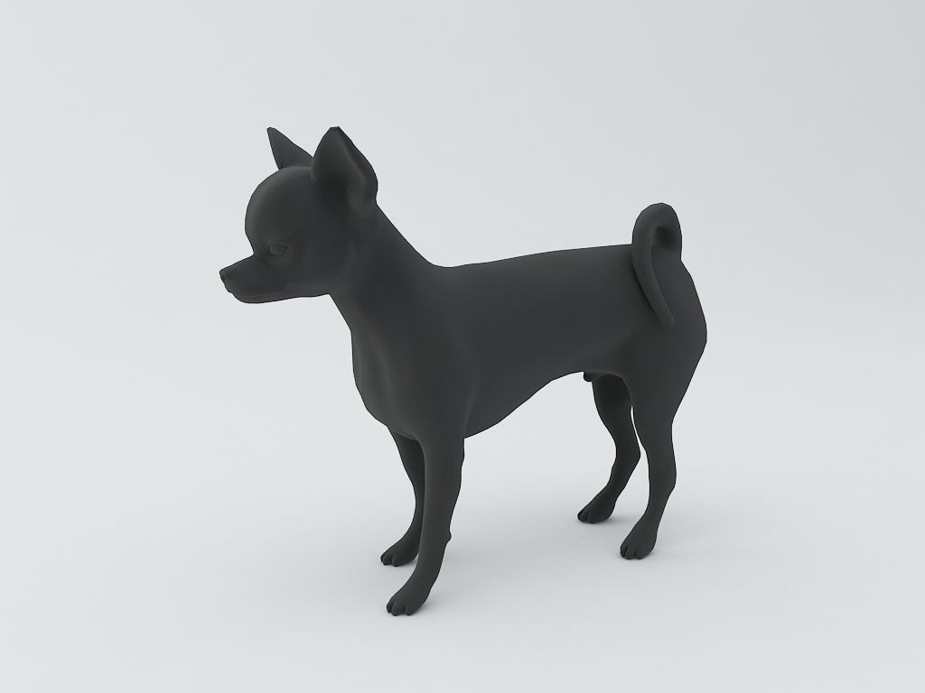 Chihuahua Dog 3D Model 3D Model 3D printable STL