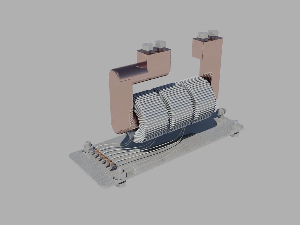Medium voltage current transformer GIS12e free 3D model CGTrader