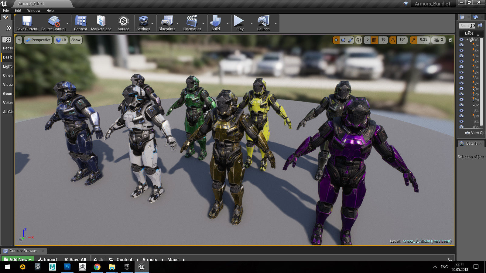 3D model Armors Full Pack VR / AR / low-poly rigged animated | CGTrader