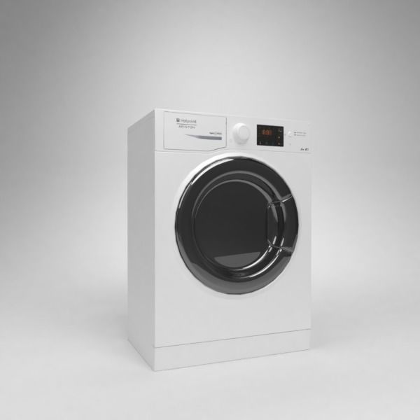 Ariston Washer Hotpoint RST 602 K Blender Cycles 3D model | CGTrader
