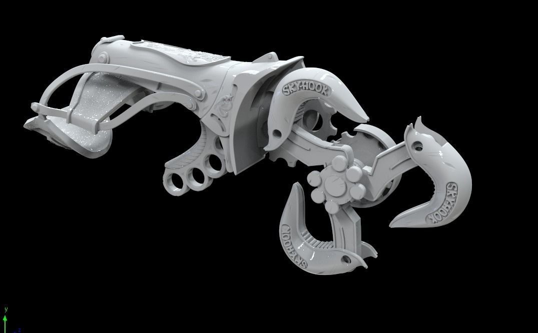 Skyhook Bioshock Infinite 3D printable file 3D model 3D printable ...