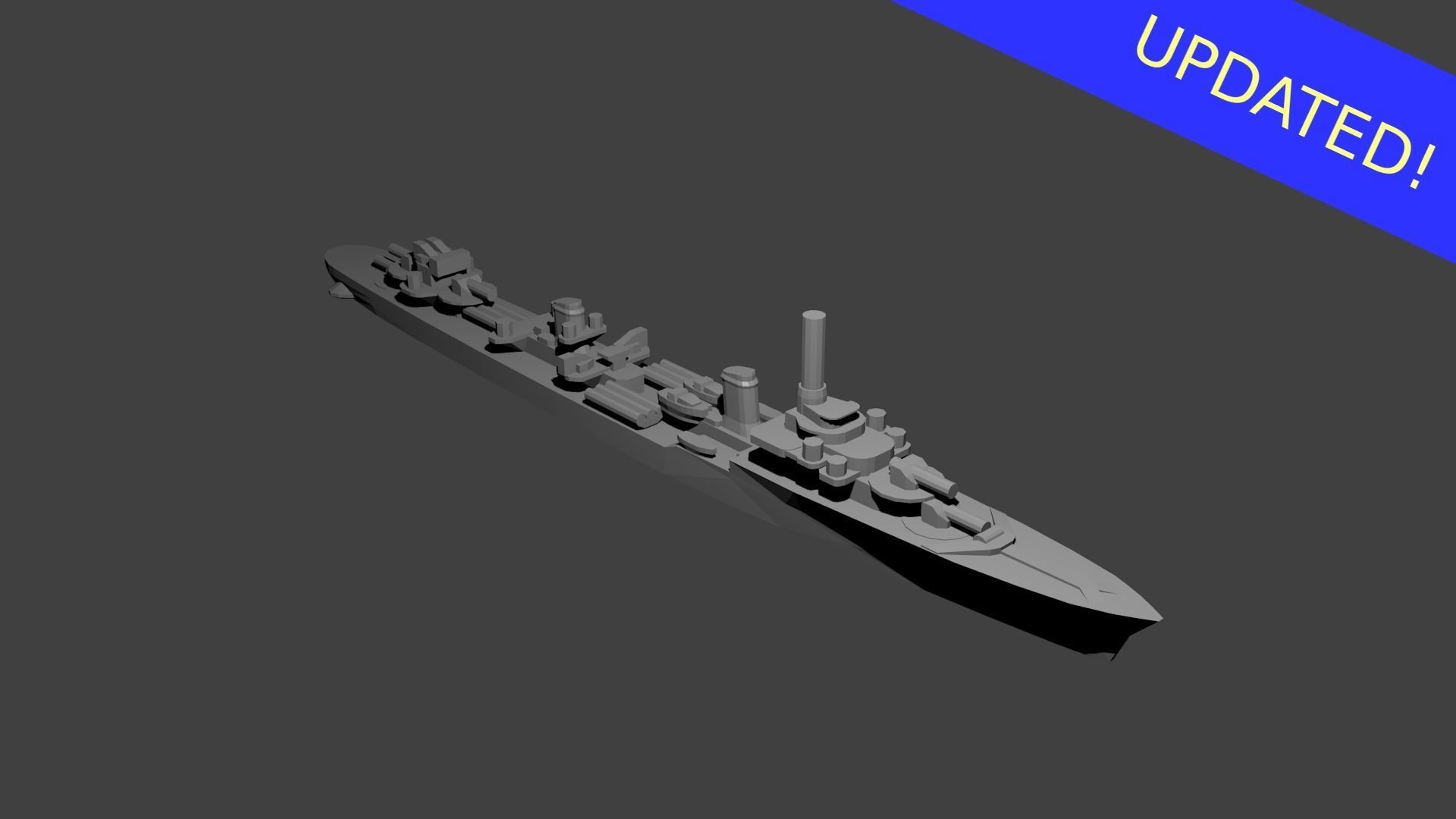 French Le Fantasque Class Destroyer Warship
