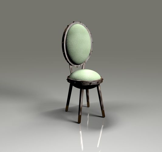 Light Green Velvet Slim Stool Cgtrader Light Green Velvet Slim Stool Model Fbx C4d