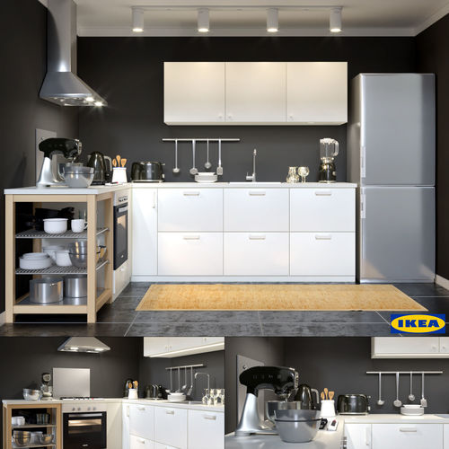 Kitchen ikea design 3D model CGTrader