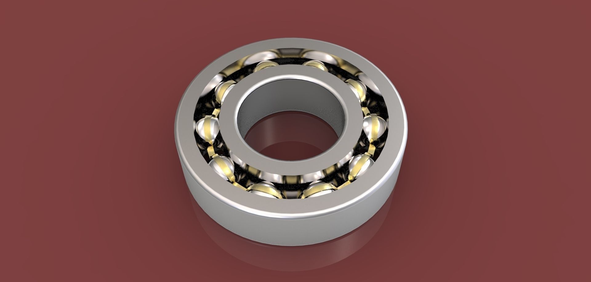 SKF Radial Ball Bearing free 3D model CGTrader