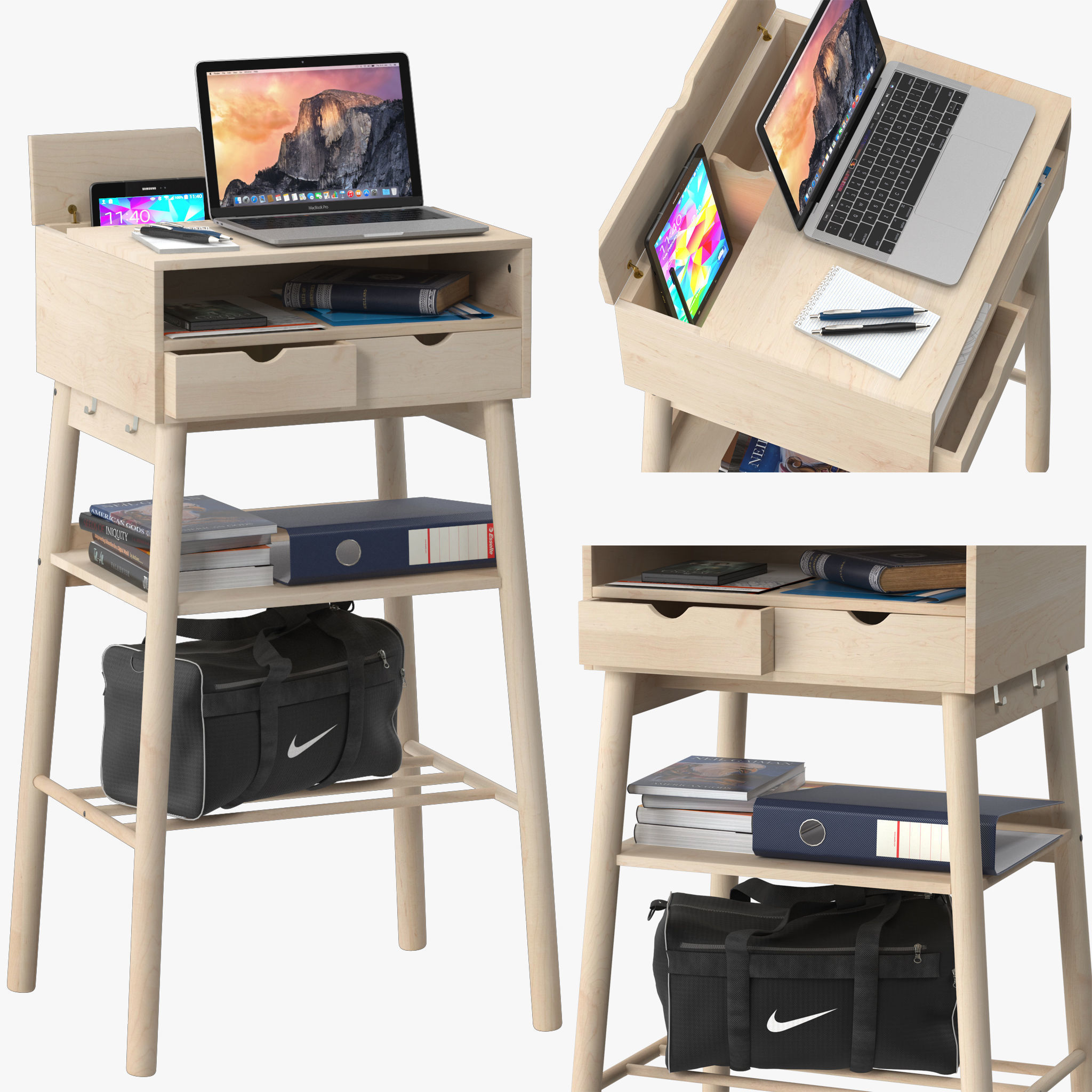 Ikea KNOTTEN Standing Desks CGTrader
