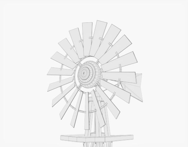 Farm Windmill 3d Model Cgtrader Farm Windmill 3d Model Obj 3ds Fbx Stl Mtl 14