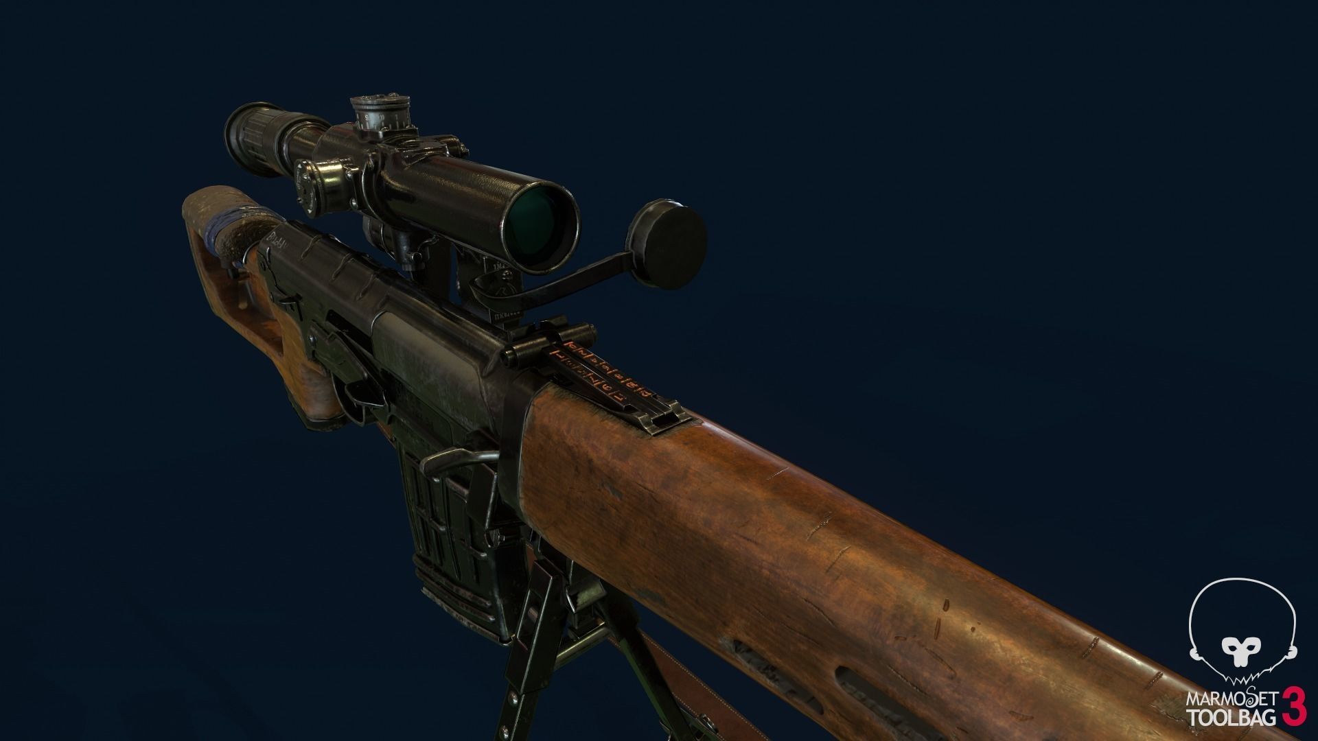3D model SVD - Dragunov Sniper Rifle VR / AR / low-poly rigged | CGTrader