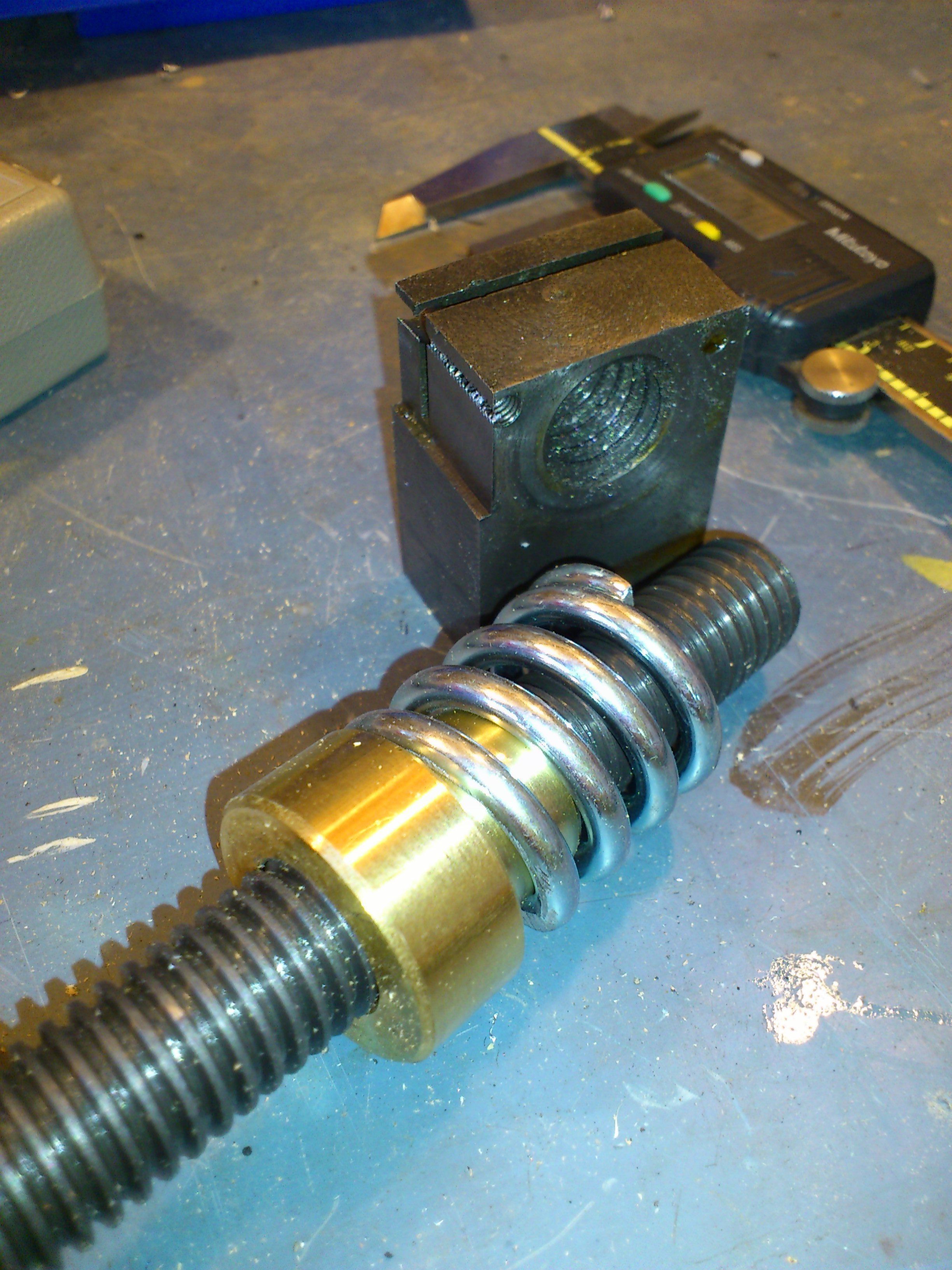 CT129N Milling Machine AntiBacklash Nut Assembly free 3D model CGTrader