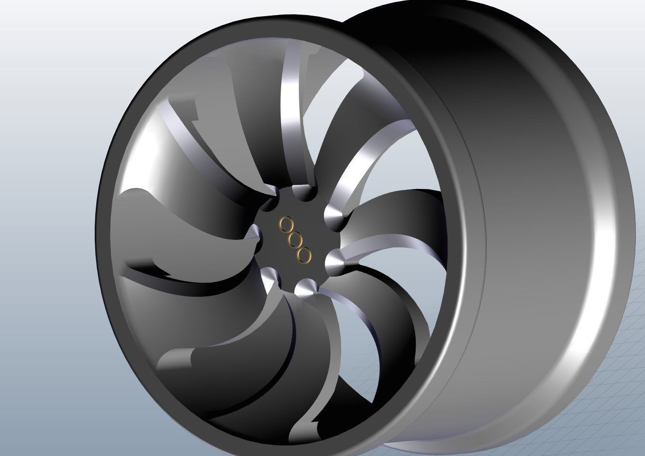 Solid Car rim 3D model | CGTrader