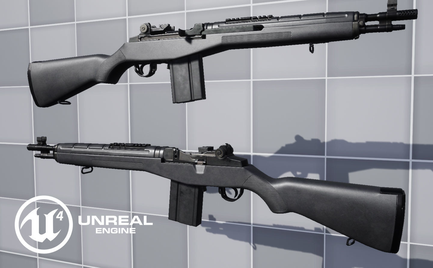 3D model M1A Rifle VR / AR / low-poly | CGTrader