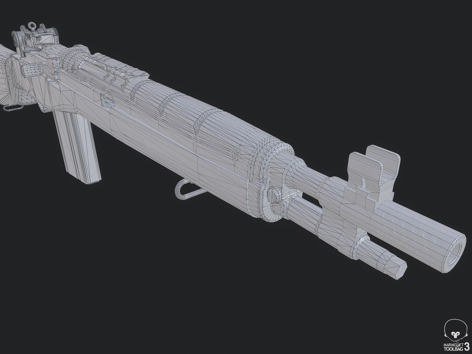 3D model M1A Rifle VR / AR / low-poly | CGTrader