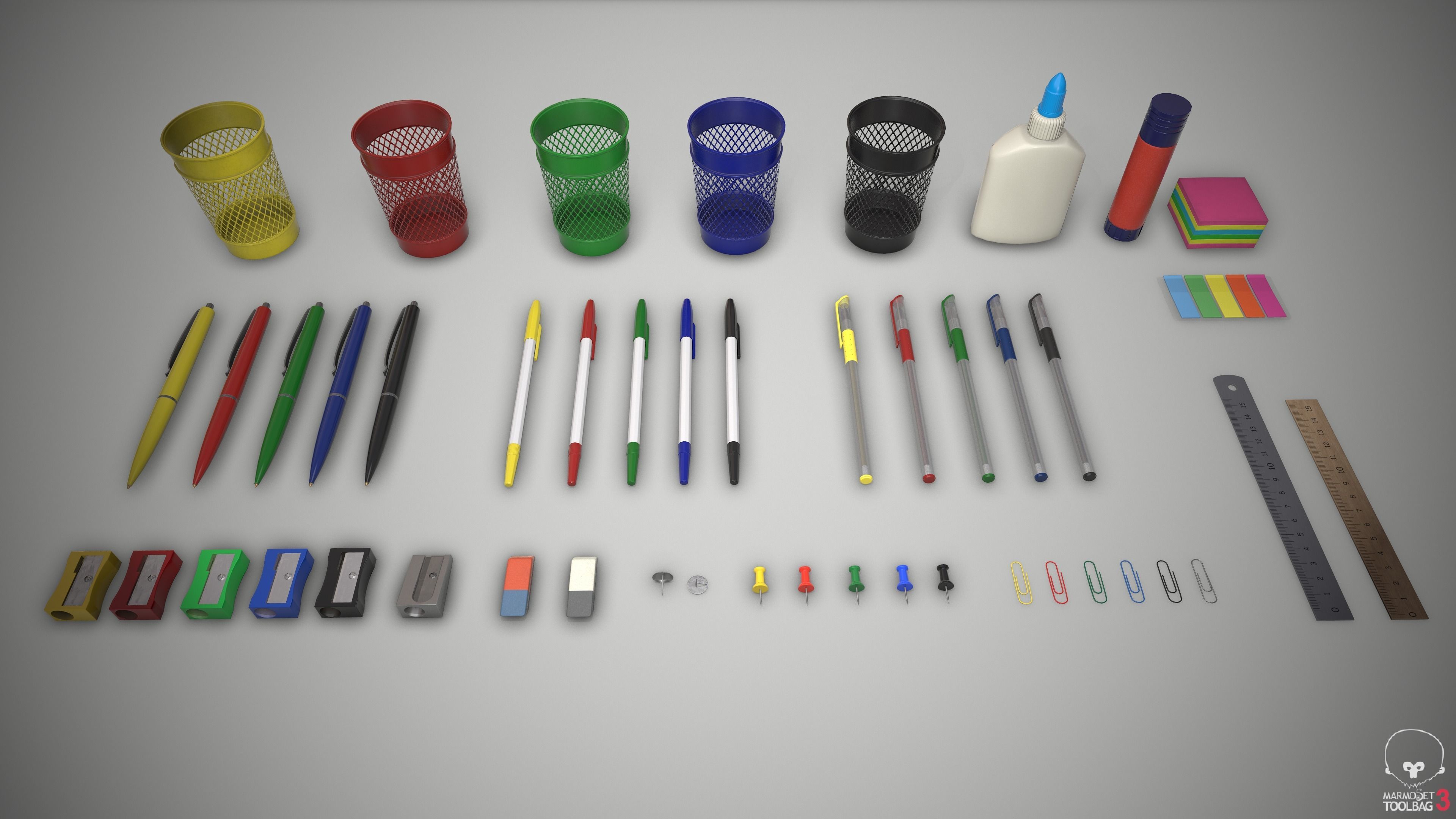 3D model Stationery VR / AR / lowpoly CGTrader