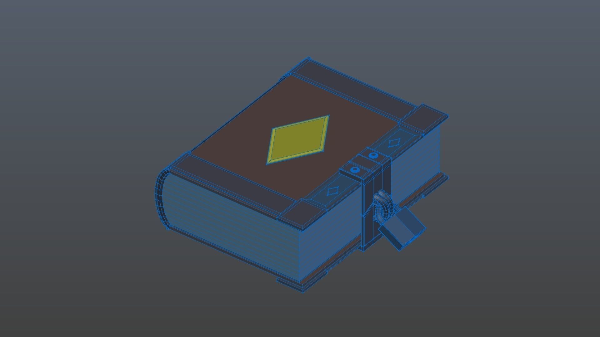 3D model Low poly book 1 VR / AR / low-poly | CGTrader