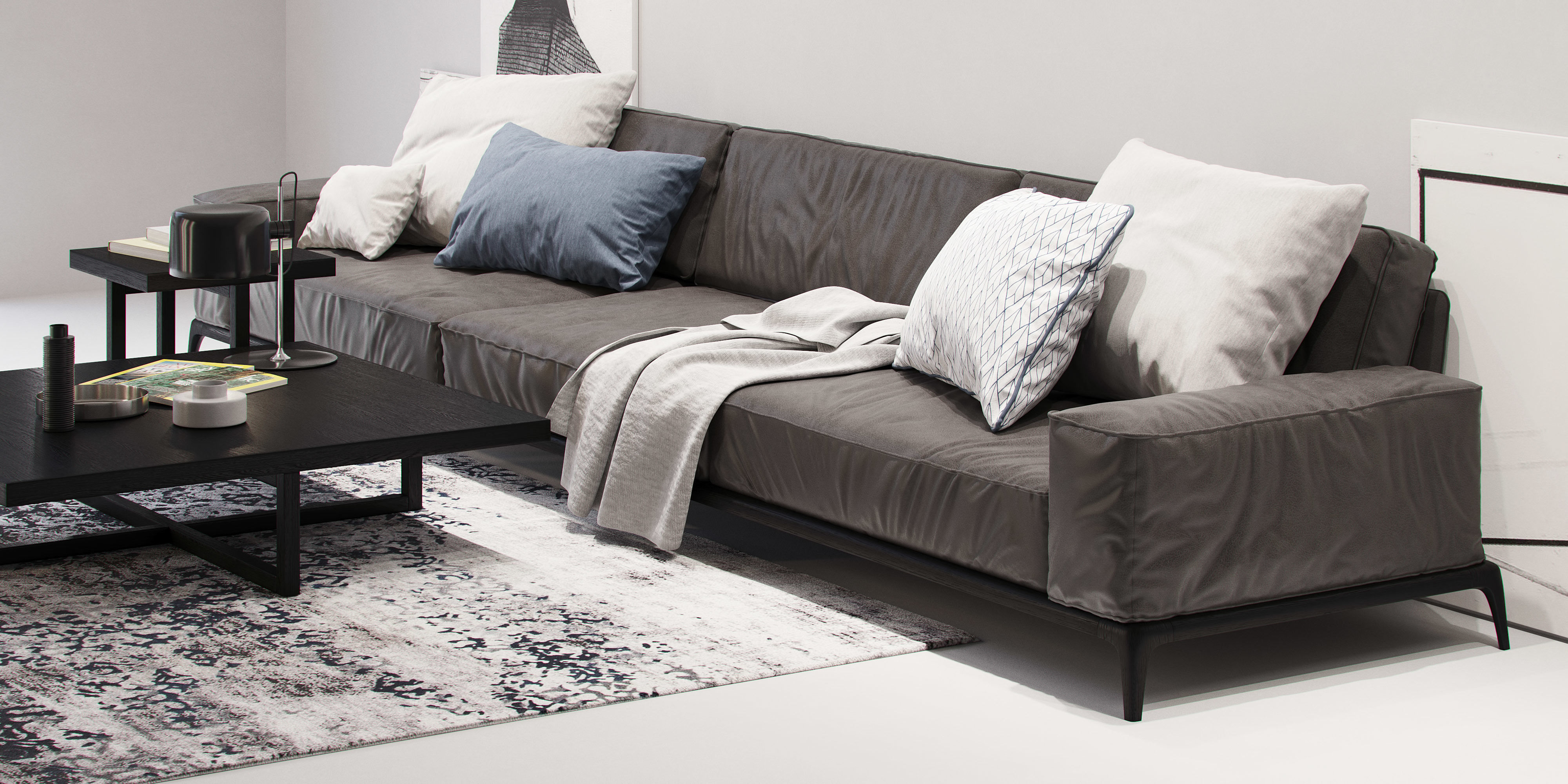 Model Poliform Park Sofa 2 Cgtrader Poliform Park Sofa 2 Model Max Obj Mtl 4