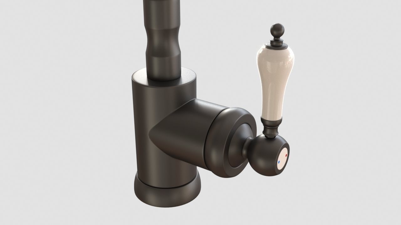 Glittran kitchen mixer tap faucet 3D model CGTrader