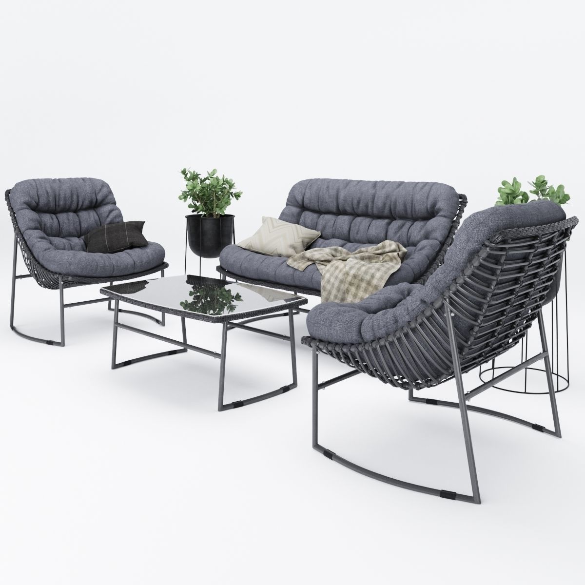 ZUO outdoor furniture 3D model CGTrader