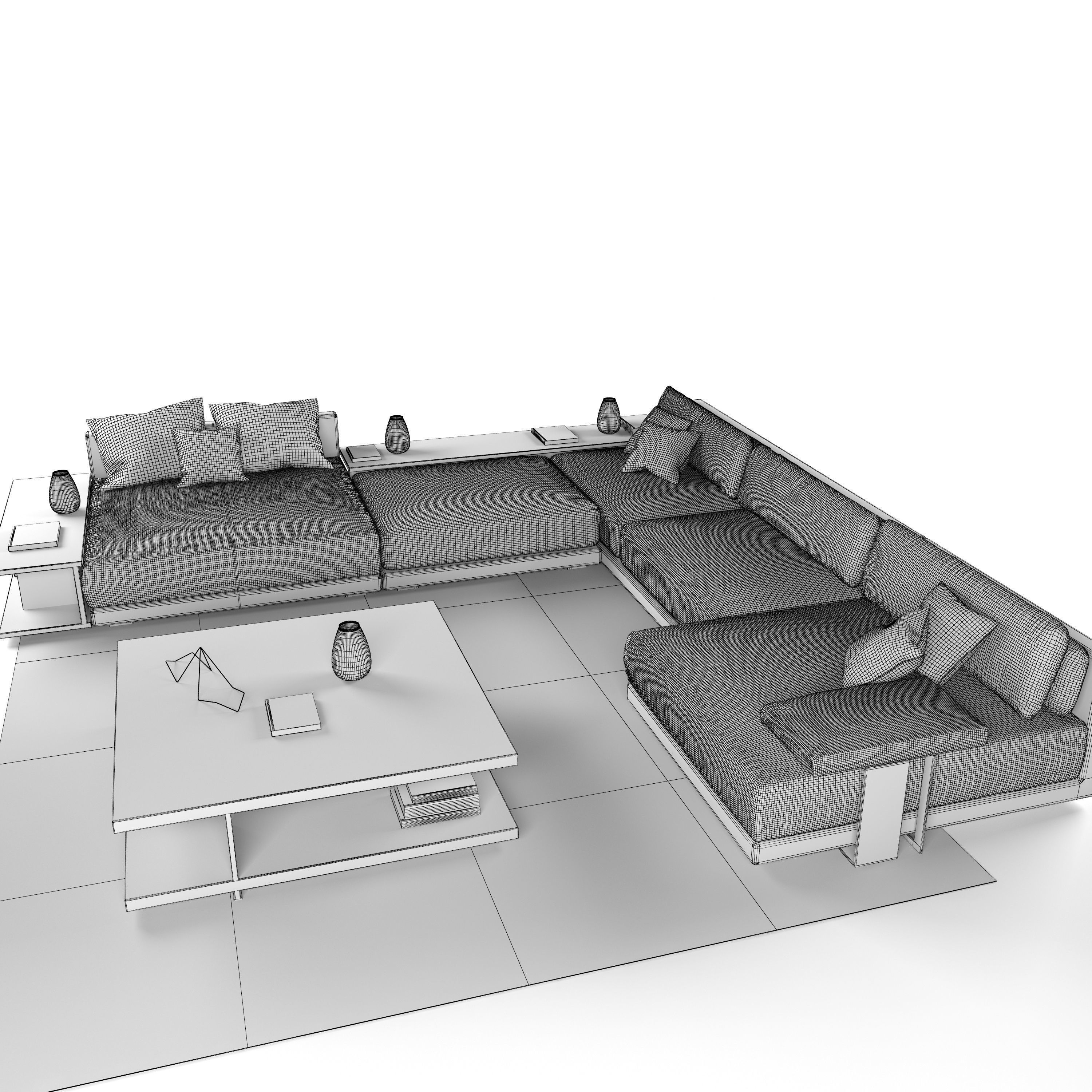Sofa Bristol corner 3D model CGTrader