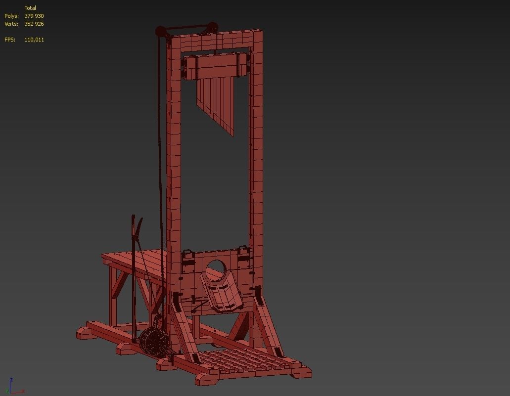 Guillotine 3D model | CGTrader