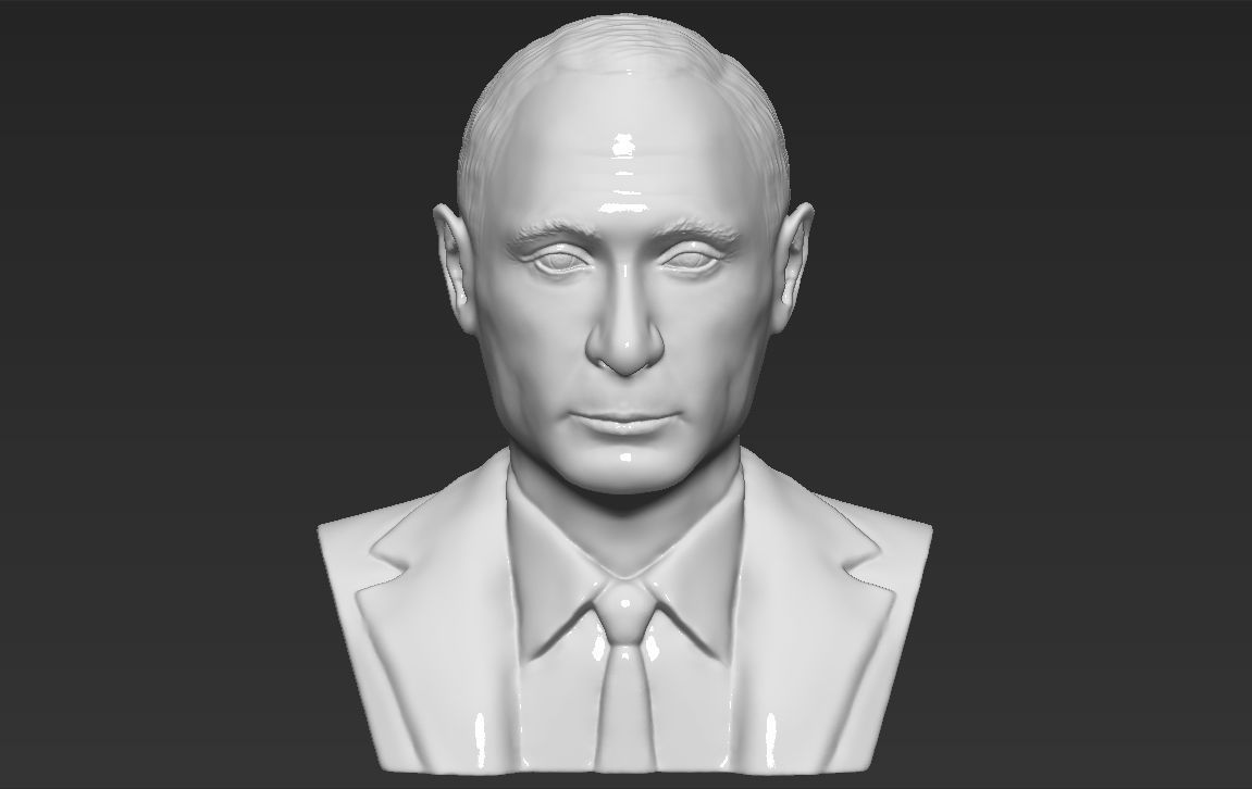 Vladimir Putin bust 3D printing ready stl obj formats