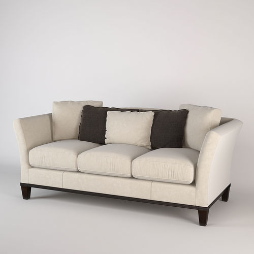 Model Baker Flared Arm Sofa Cgtrader Baker Flared Arm Sofa Model Max Obj Mtl Fbx 1