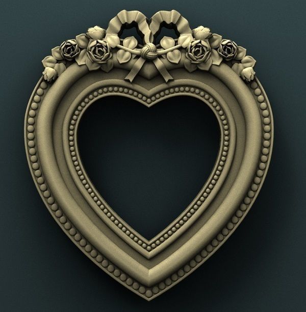 3d STL Model for CNC Router Pictures Frame