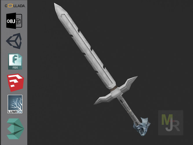 3D model Sword Elf 1 VR / AR / low-poly | CGTrader