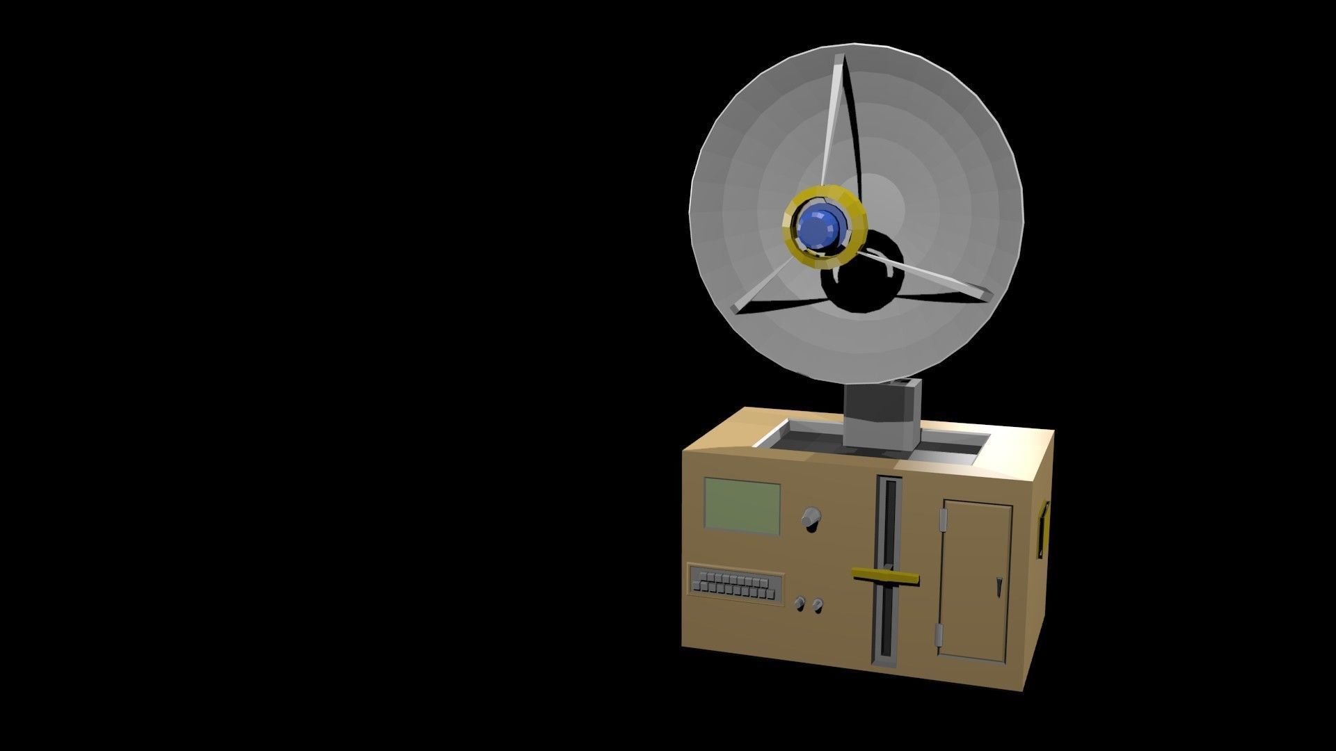 Low poly satellite dish 1