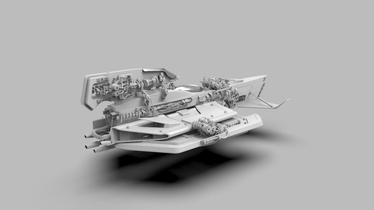 Sci-Fi Spacecraft 3D Printable 3D model 3D printable | CGTrader