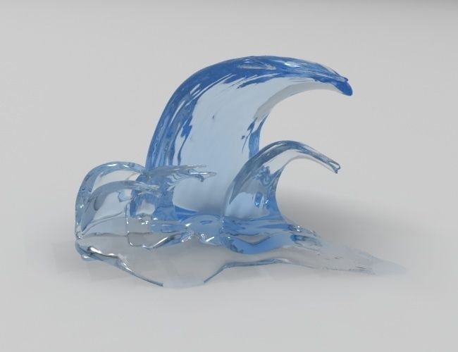 Waves free 3D Model 3D printable STL