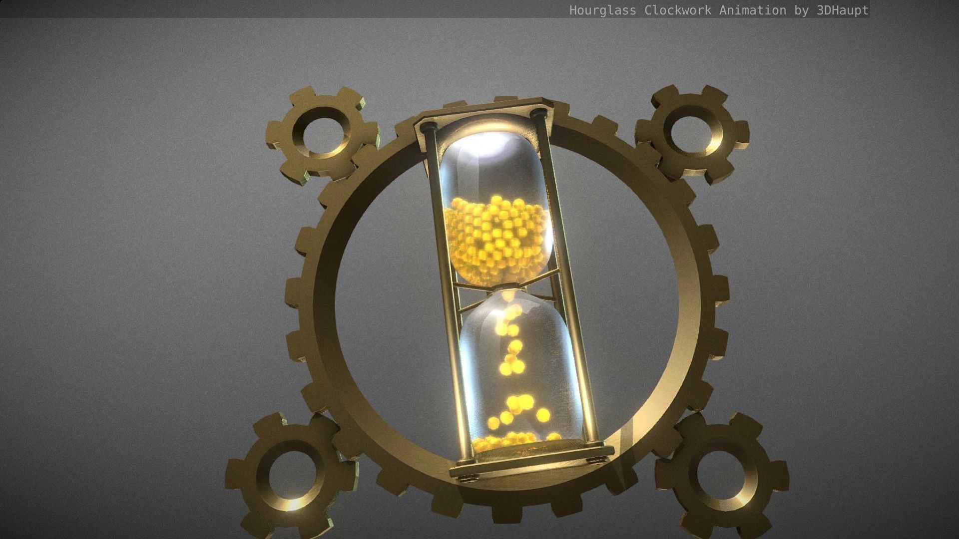 Hourglass Clockwork Animation free 3D model animated | CGTrader