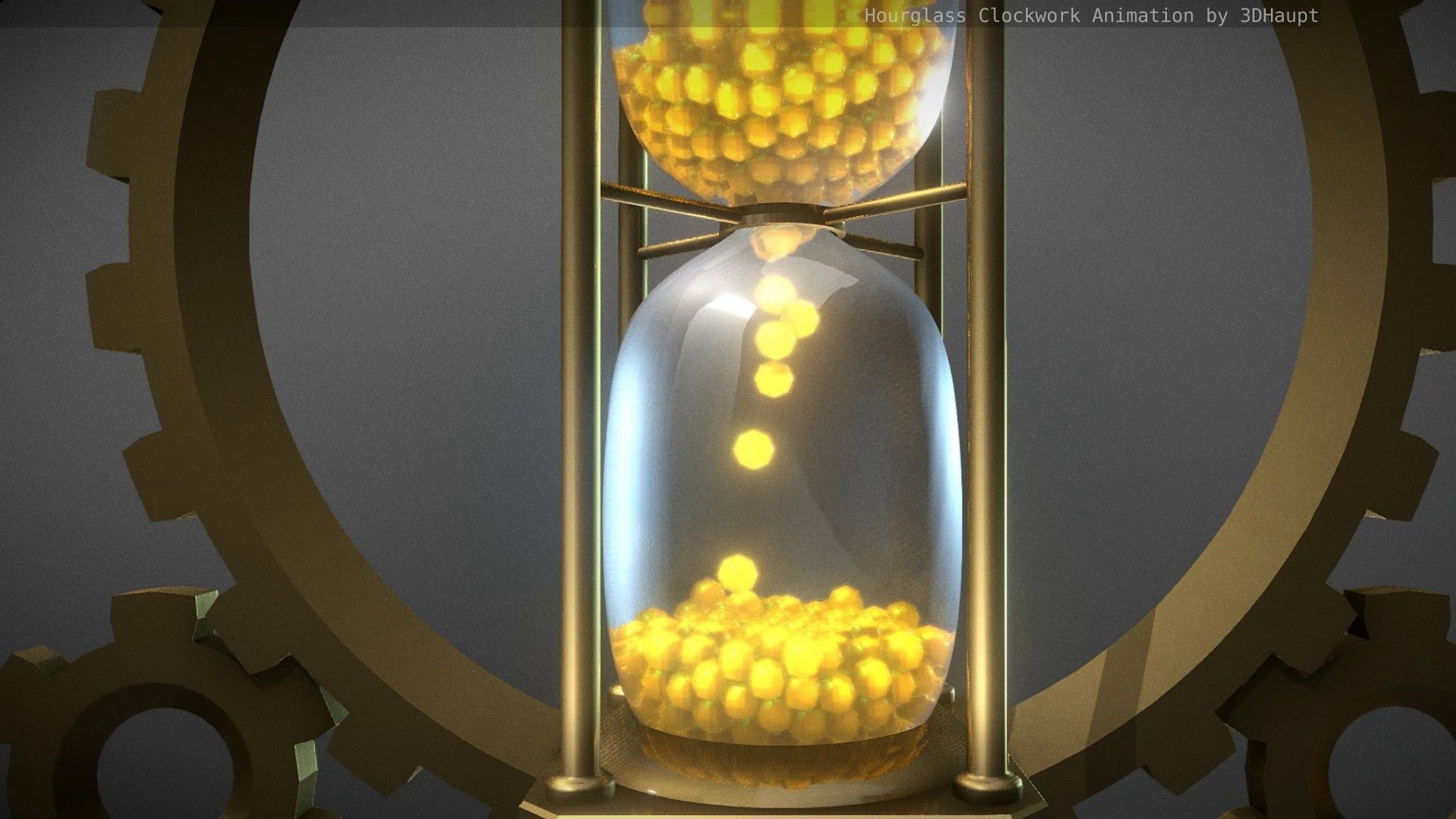 Hourglass Clockwork Animation free 3D model animated | CGTrader