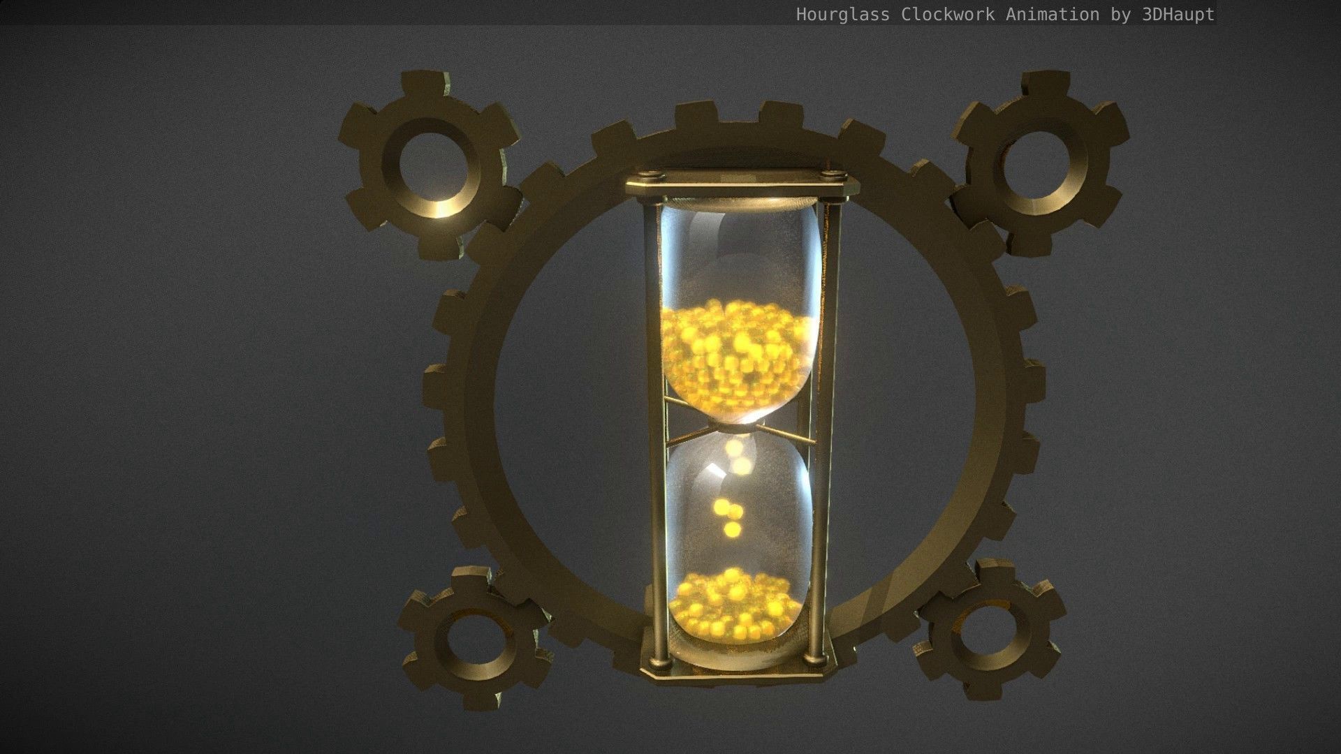 Hourglass Clockwork Animation free 3D model animated | CGTrader
