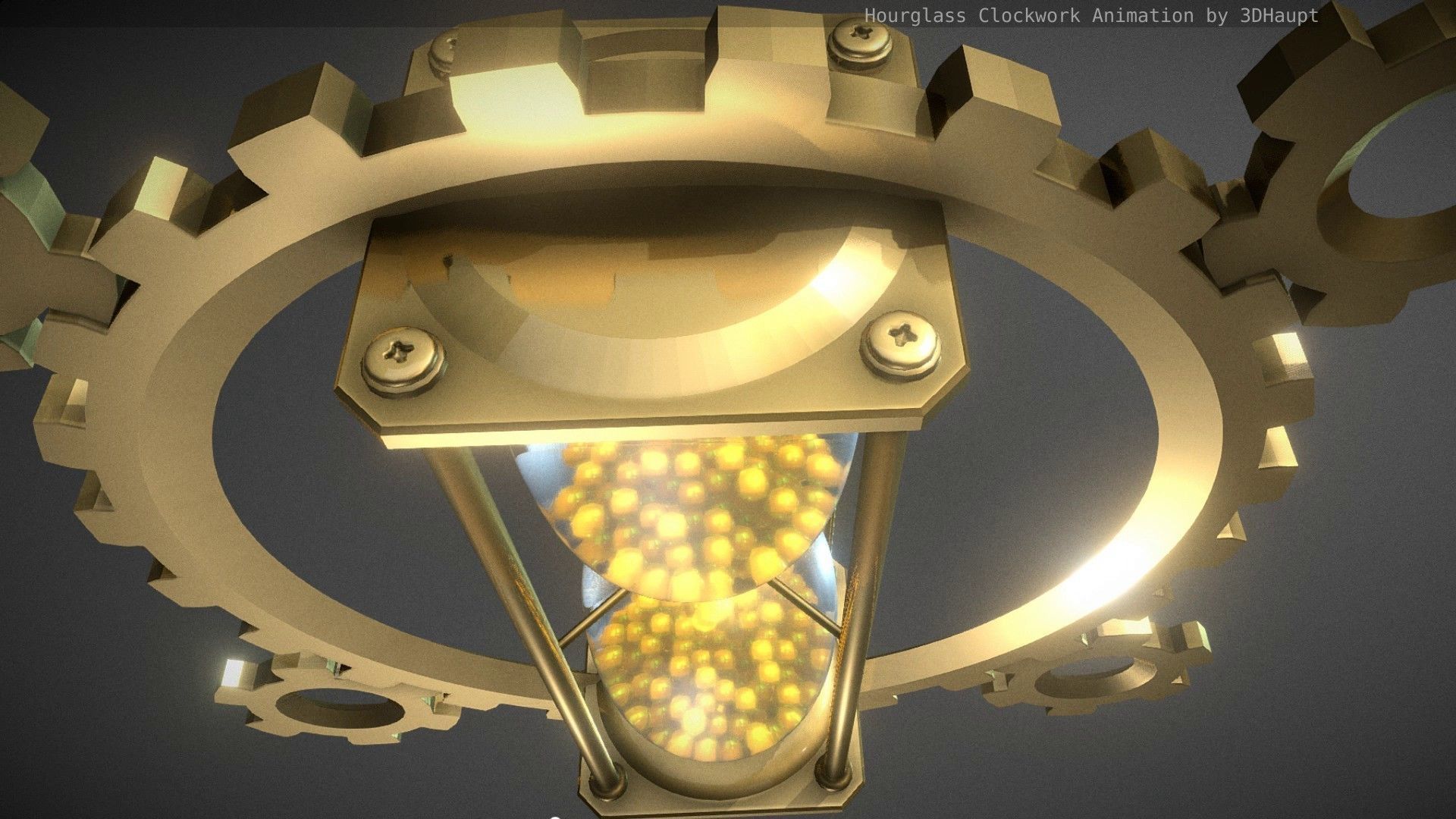 Hourglass Clockwork Animation free 3D model animated | CGTrader