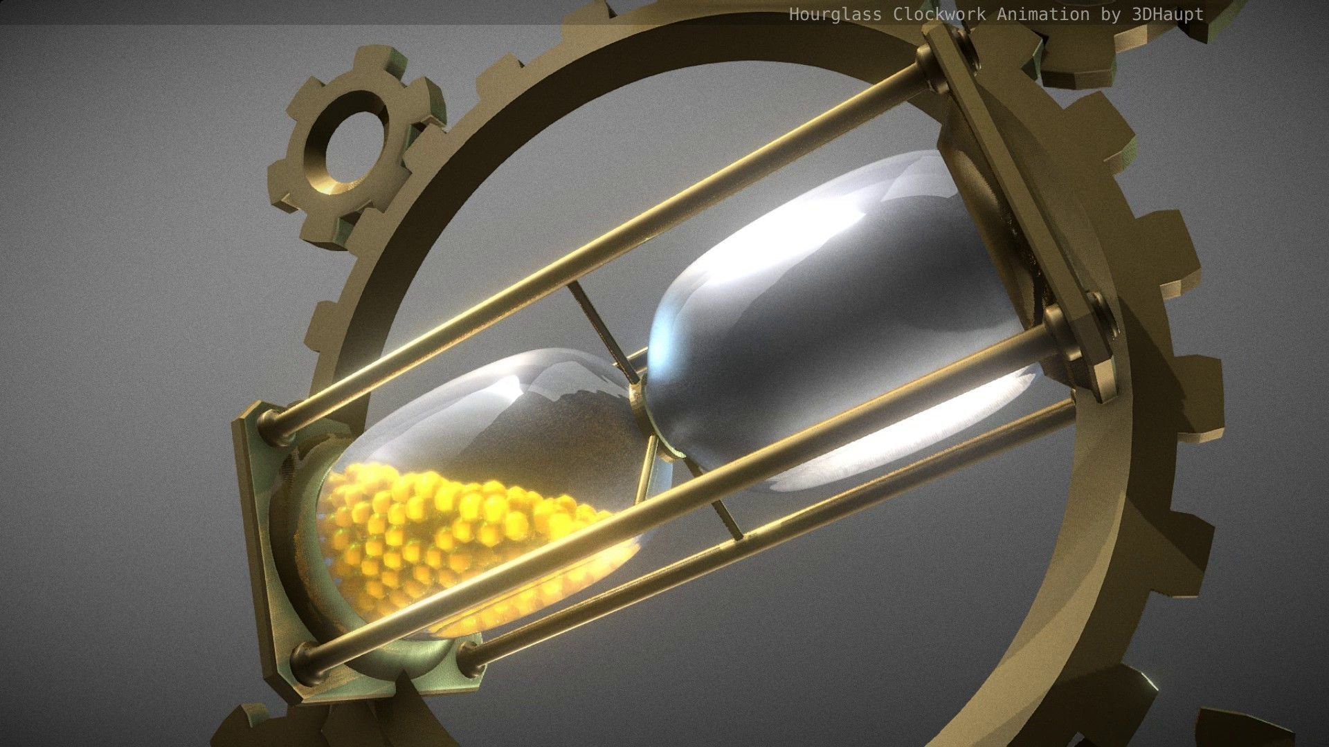 Hourglass Clockwork Animation free 3D model animated | CGTrader