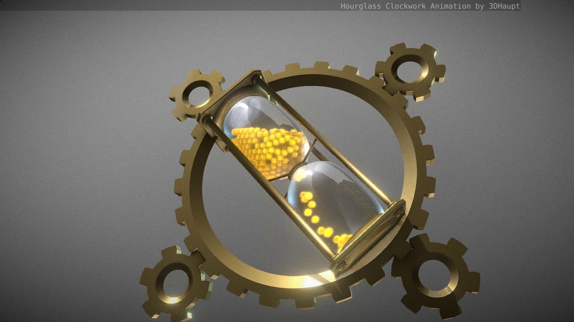 Hourglass Clockwork Animation free 3D model animated | CGTrader