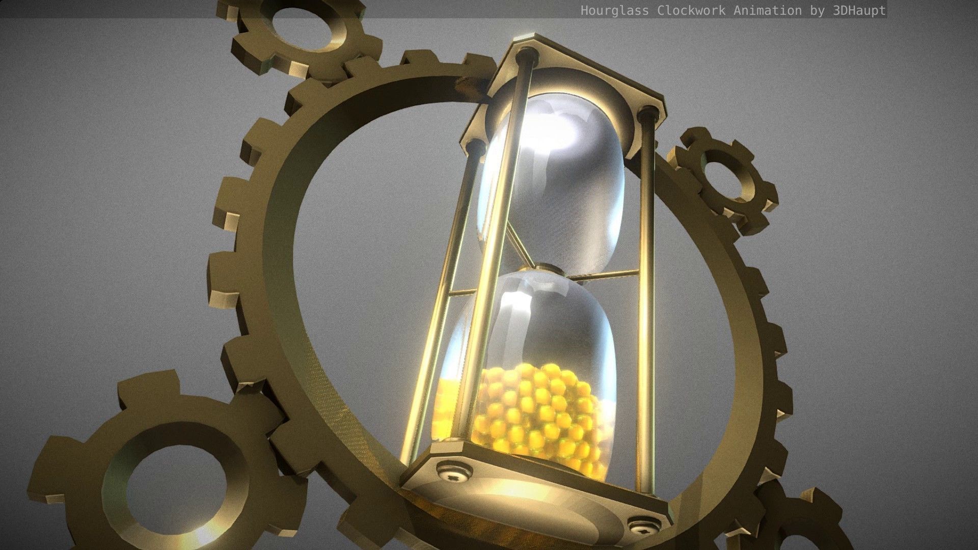 Hourglass Clockwork Animation free 3D model animated | CGTrader