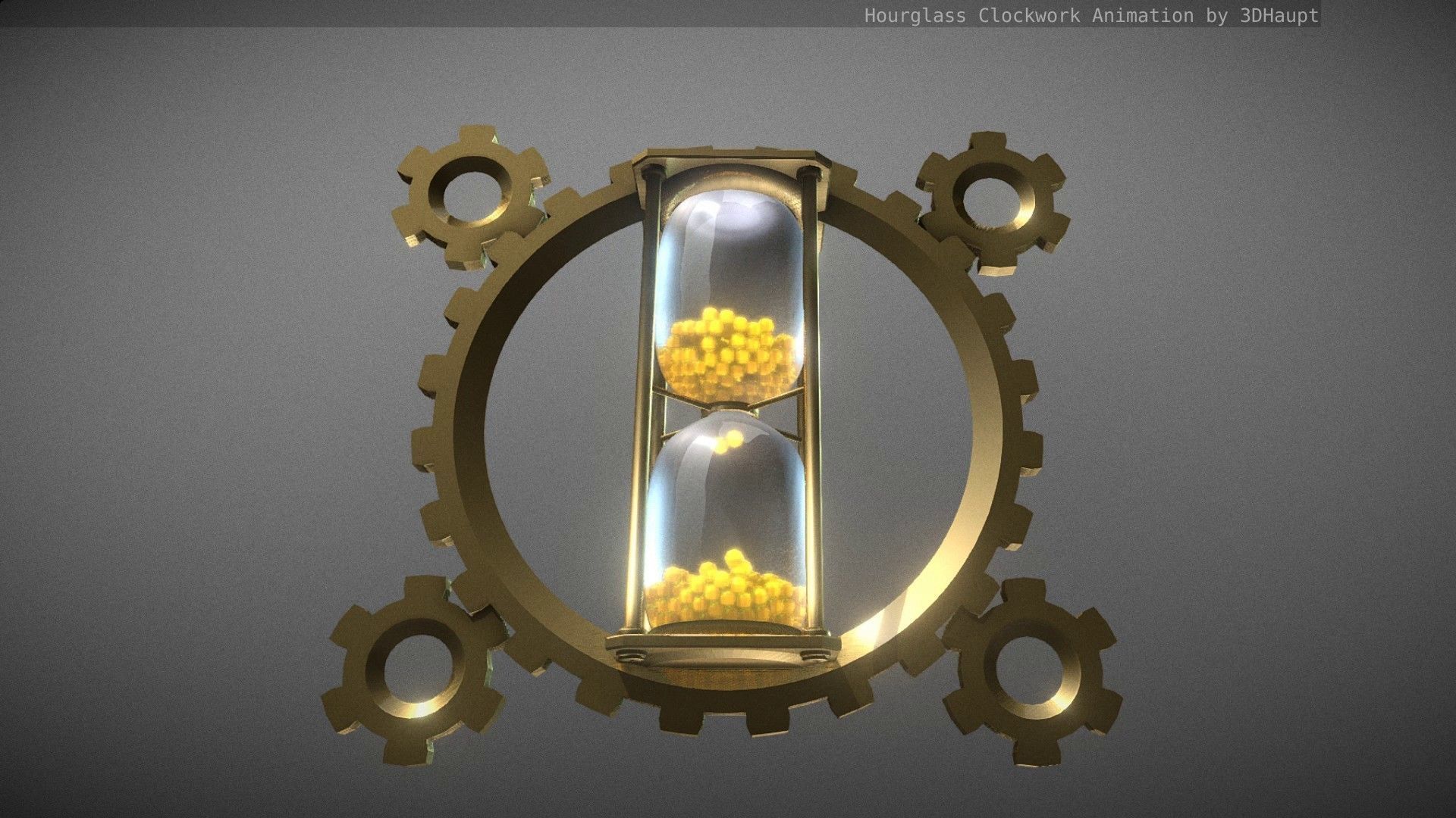 Hourglass Clockwork Animation free 3D model animated | CGTrader