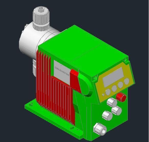 Dosing pump 3D model CGTrader