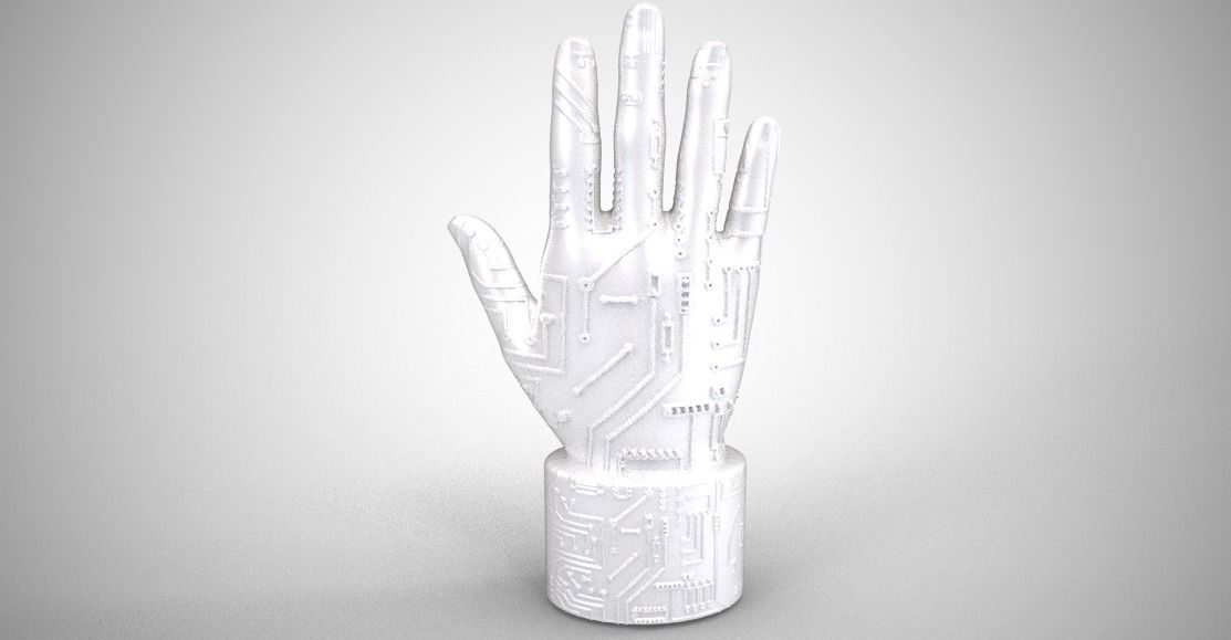 Circuit Hand 3D model 3D printable | CGTrader