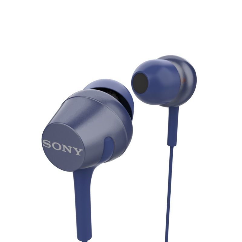SONY MDR EX250APL EX MONITOR IN EAR HEADPHONE BLUE 3D model CGTrader