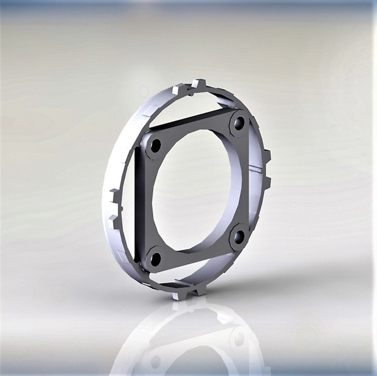 Plastic part for vacuum rate