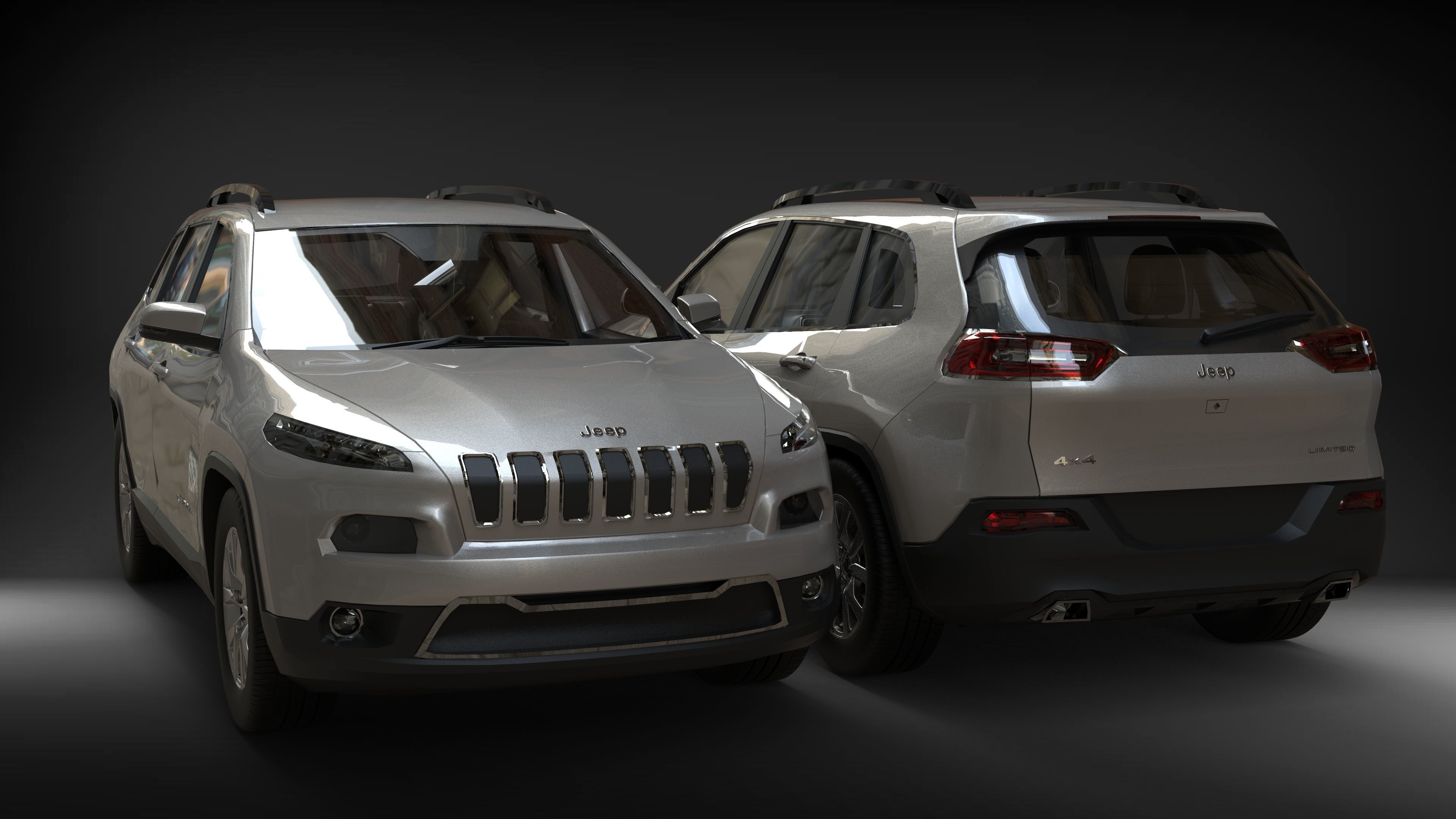 Jeep Cherokee KL 2017 3D model CGTrader