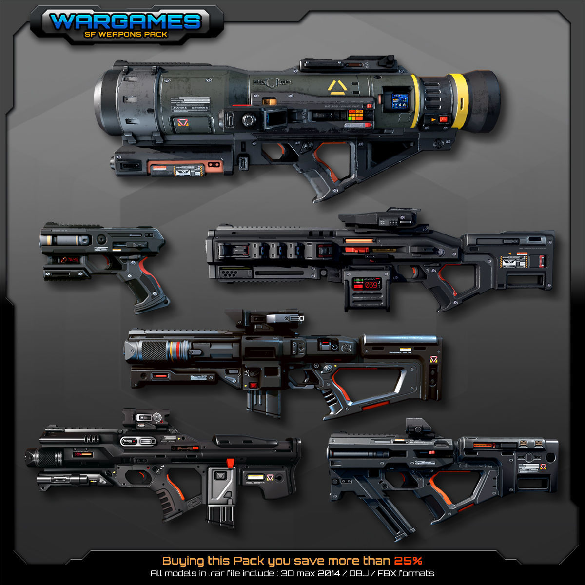 6 SF Weapons Pack