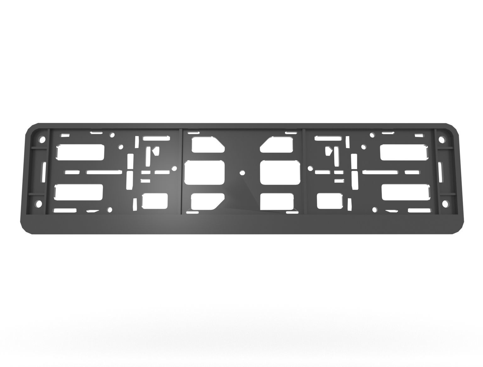 License plate frame 3D model CGTrader